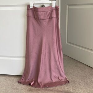 Free people satin skirt